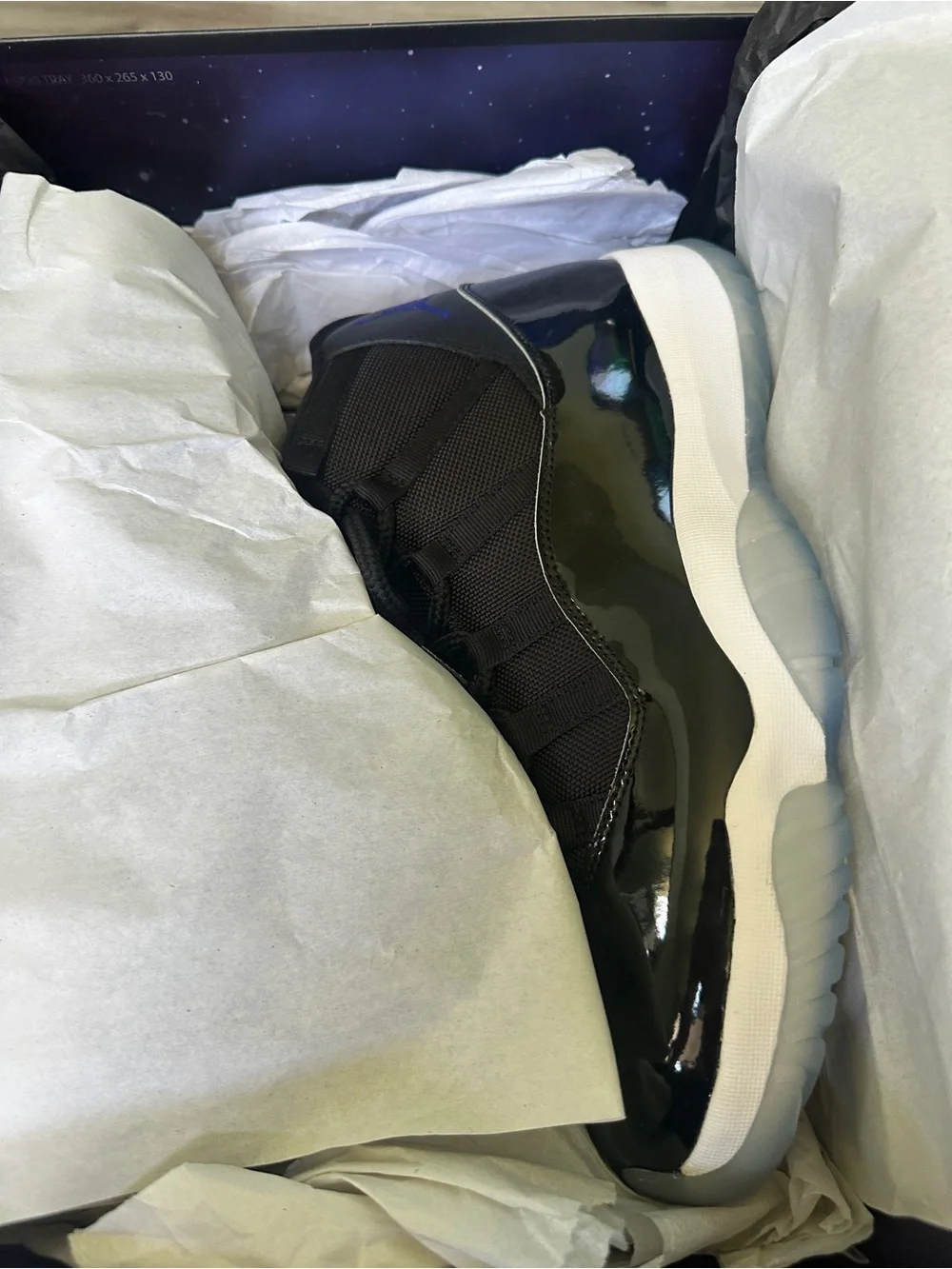 Air Jordan 11 Retro “SPACE JAM” 2016-  378037 003 Black/Concord White